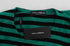 Dolce & Gabbana Green Black Silk Cashmere Sweater